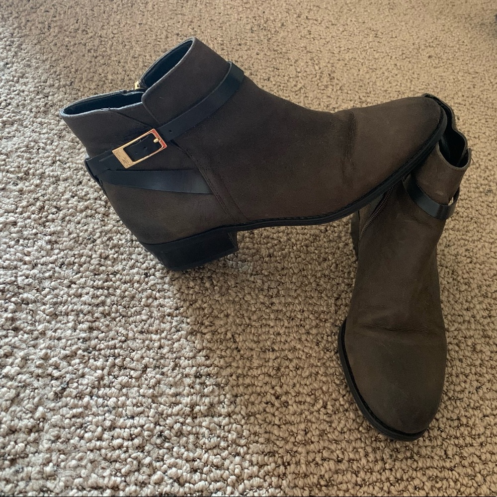 Brown booties